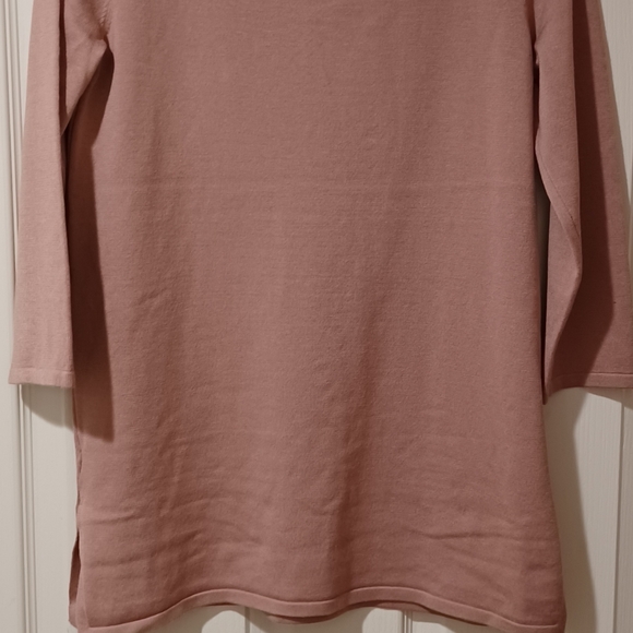 CABLE & GAUGE RAYON PINK MAUVE TOP RHINESTONES ACC - Picture 8 of 10